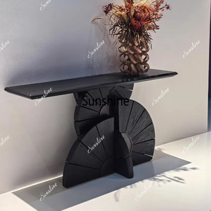 Light Luxury Wabi Silent Wind Entrance Table Villa Entrance Foyer Corridor Case Entrance Terrace