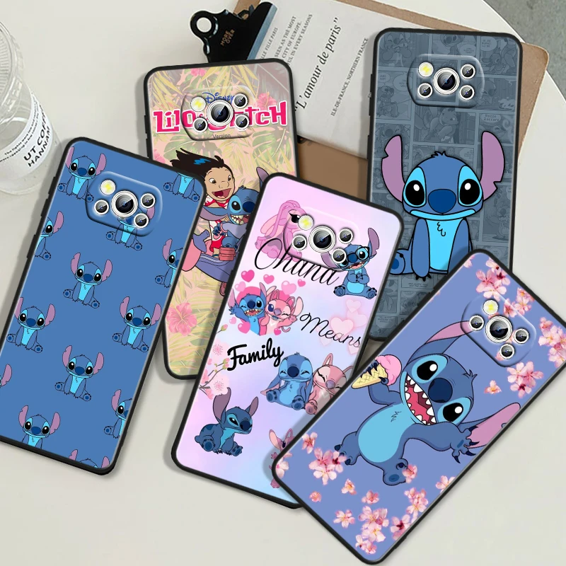 Disney Stitch Angie For Honor V20 10i 10X 9S 9X 9C 9A 8X 8C 8A 7S 7C 7A Magic 5 Lite Pro MAX Black Soft Phone Case