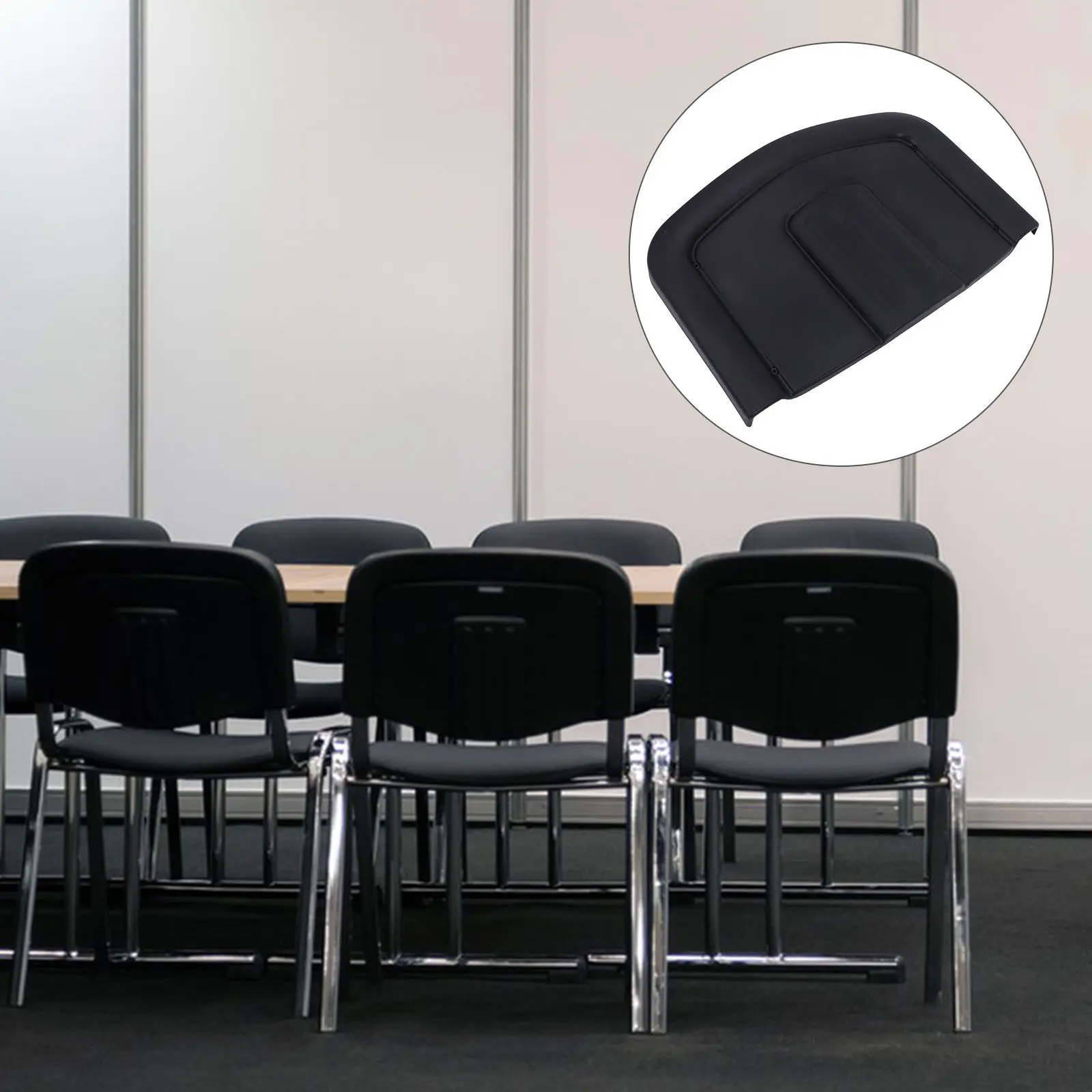 Ergonomic Bow Shaped Chair Backrest Replacement for Dining Kitchen Office Chairs Sturdy Plastic Backrest Plate Easy Install