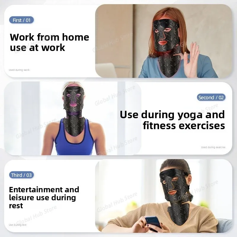 Silicone LED face mask (listing 4887), view 4