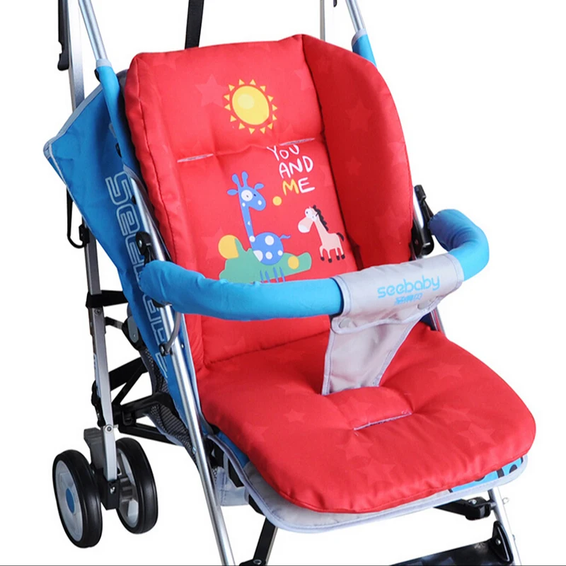 Comfortable Baby Stroller Liner Pad Four Seasons General Children Cart Mat Thicken Baby Carriage Cotton Mat Stroller Accessories