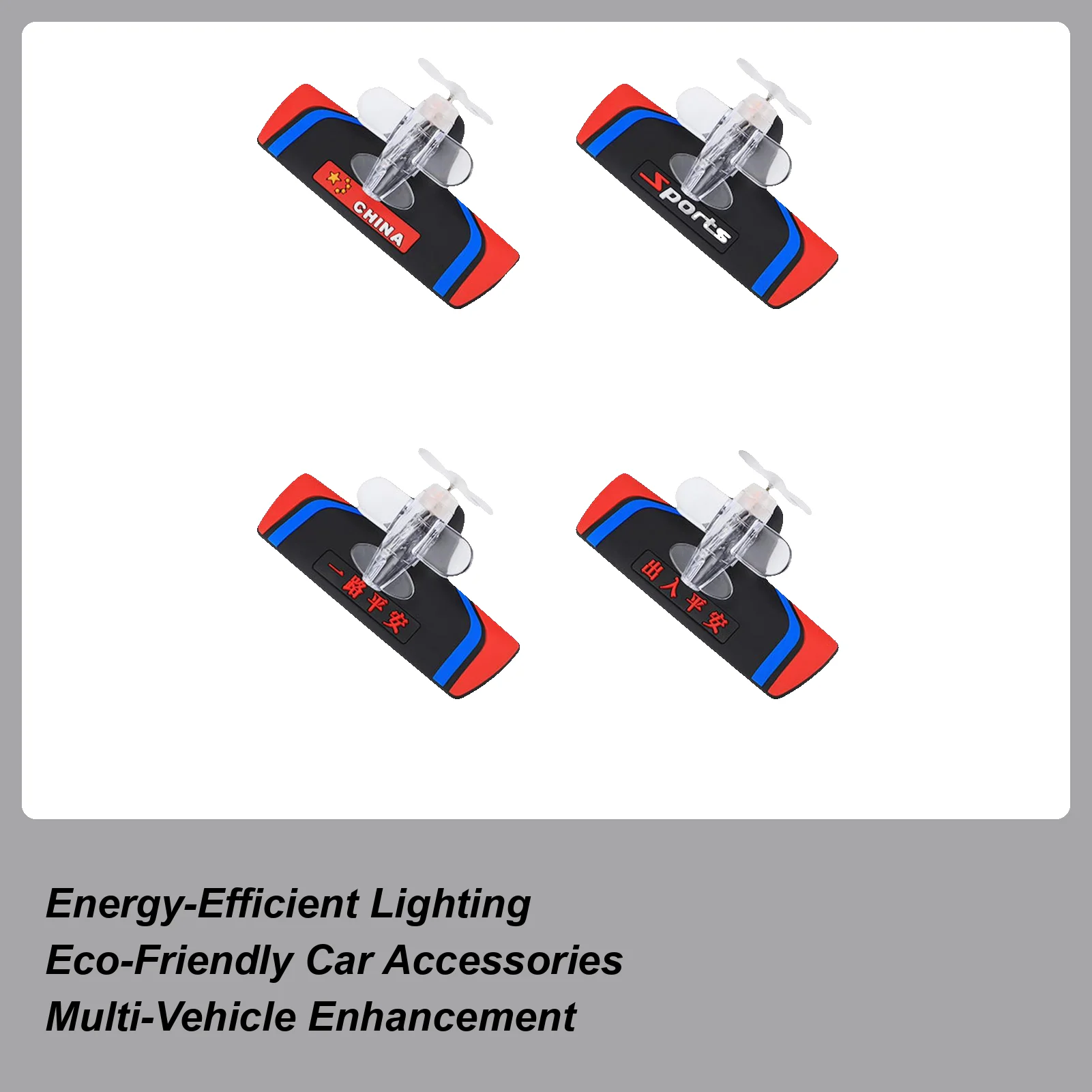 

Car Exterior Decorations Wind-Powered LED Airplane Vehicle Decoration Automotive Exterior Ornament For Car Owners Drivers Women