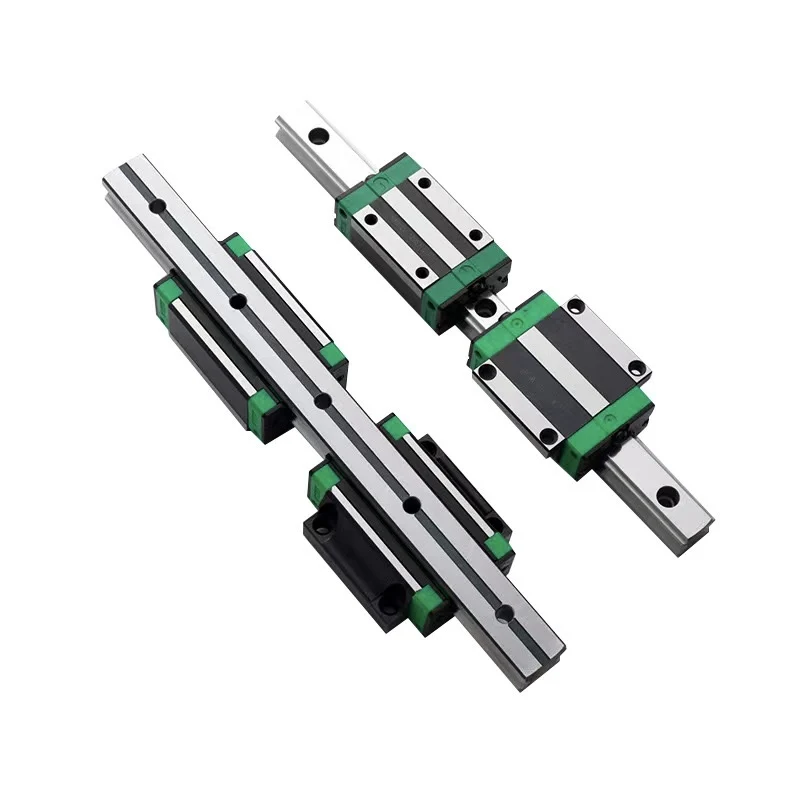 CNC HGR25 25MM Square Linear Guide Rail Kit  2pcs HGR25 Linear rails With 4pcs HGH25CA HGW25CC Carriages Block For CNC Router