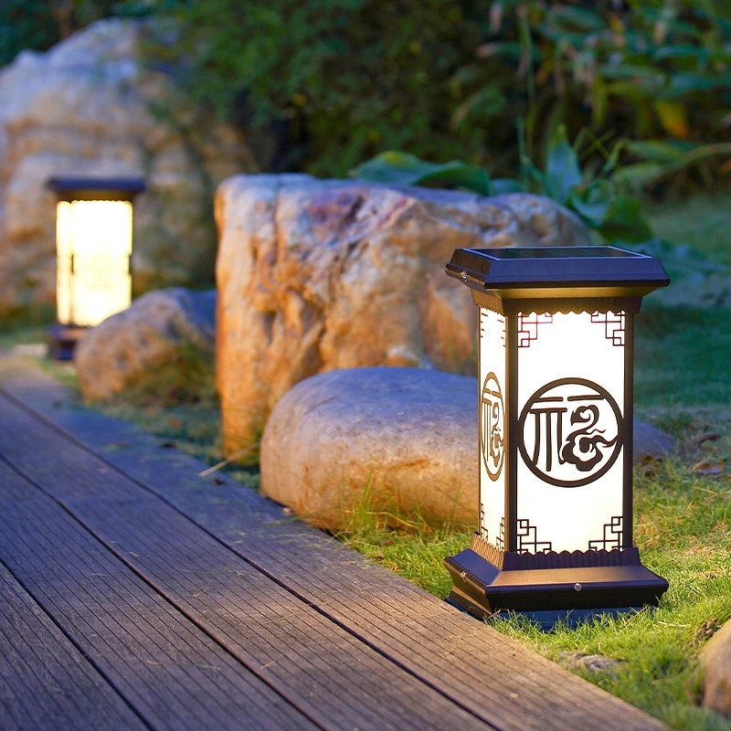 

Solar garden light led garden villa grass outdoor waterproof floor new Chinese style