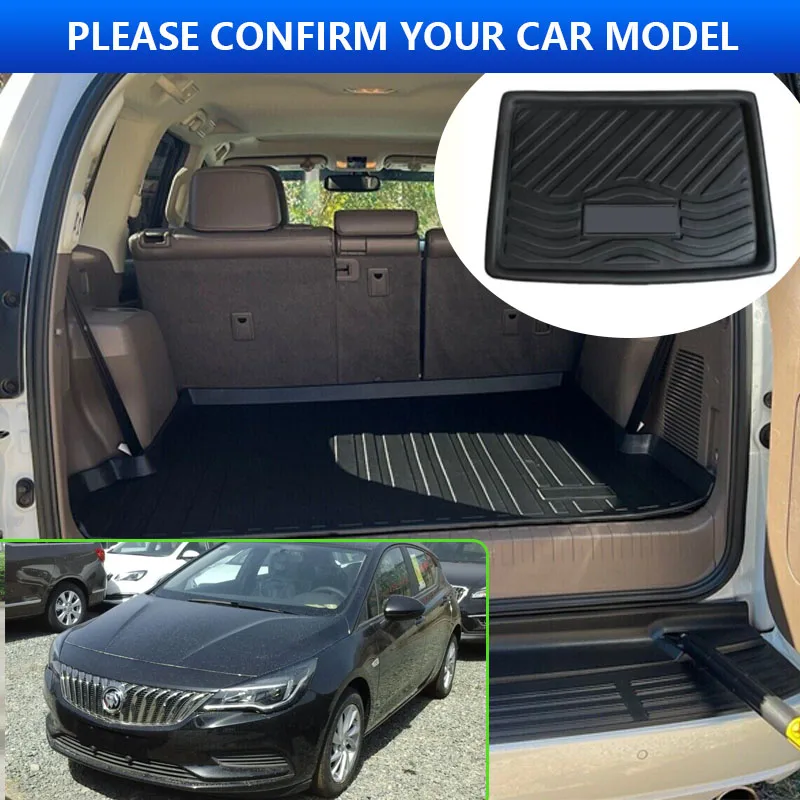 For Buick Verano 2016~2021 2017 2018 2019 Hatchback Car Rear Trunk Protector Pads Auto Waterproof Anti-Fouling Mats Accessories