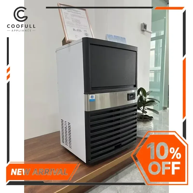 # for Commercial Ice Maker Machine 55kg Daily 20kg Storage 220V Cube Ice Maker for Bar Restaurant Cafe Dessert Shop Business Use