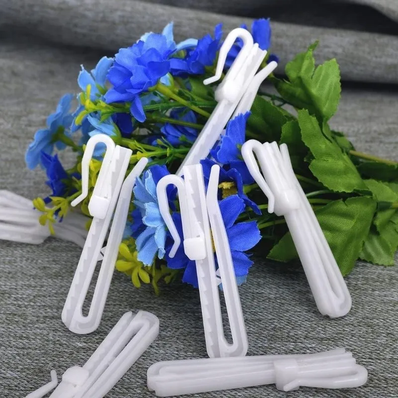 28 pcs 8.5cm Adjustable Curtain Hooks, Strong Load Support, Living Room Curtains Bedroom Window Drapery