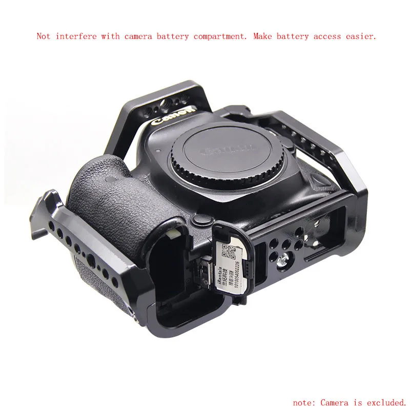 PyroGraphy EOS 5DIII/5DIV Cage dengan 1/4 "& 3/8" Benang & Arr Lubang Lokasi Kamera Memperbaiki Kolom Sepatu Dingin untuk Canon EOS 5DIII/5DIV