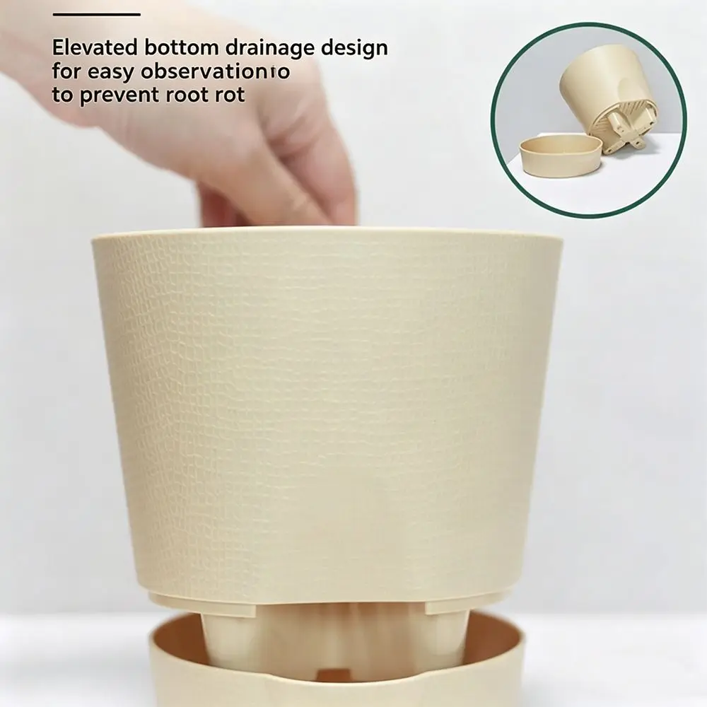Multicolor Flower Pot Plastic Detachable Base Self-watering Flowerpot Self Watering Breathable Removable Bottom Planter