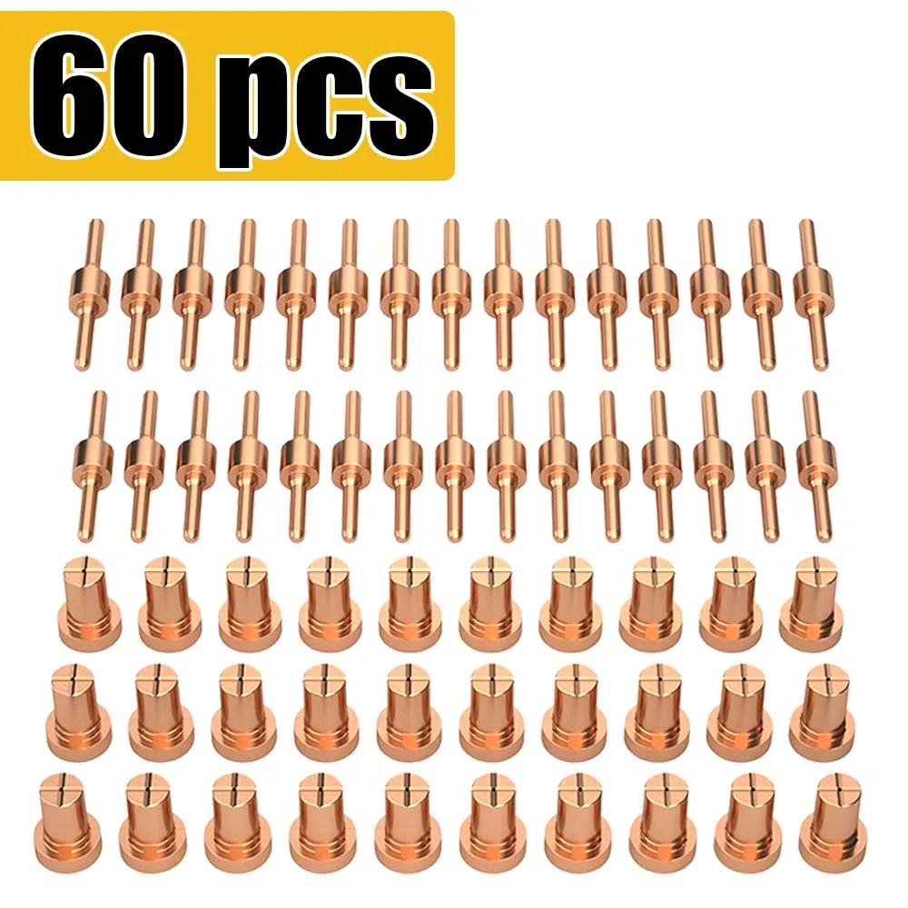 

60PCS 40 Plasma Cutting Machine Combination Set Extended PT-31 Nozzle CUT40 Plasma Cutting Nozzle Welding Accessories Tools