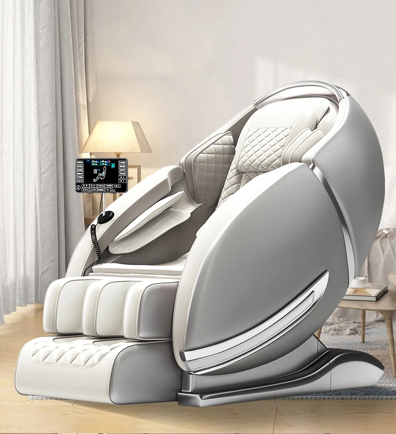 for AI Voice Control Music Electric SL Shape Massage Chair 3D Zero Gravity Luxury Thai Stretch Shiatsu Massage Sofa Chair