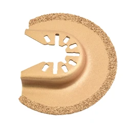 Hoja de sierra múltiple, accesorio de semicircular, mortero, hoja de sierra oscilante, liberación rápida, elimina adhesivos, elimina lechada