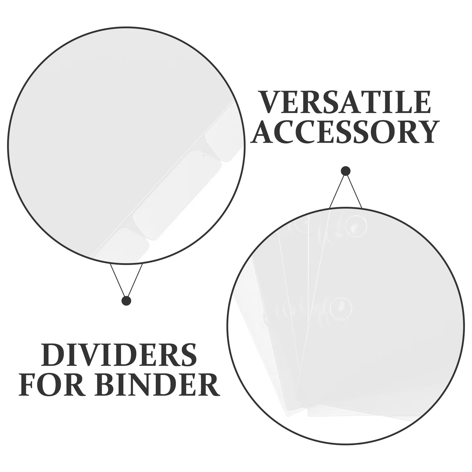 

3pcs Binder Dividers For Notebook Index Classified Labels Plastic Page Markers Loose-Leaf Divider Tabs Organizers School