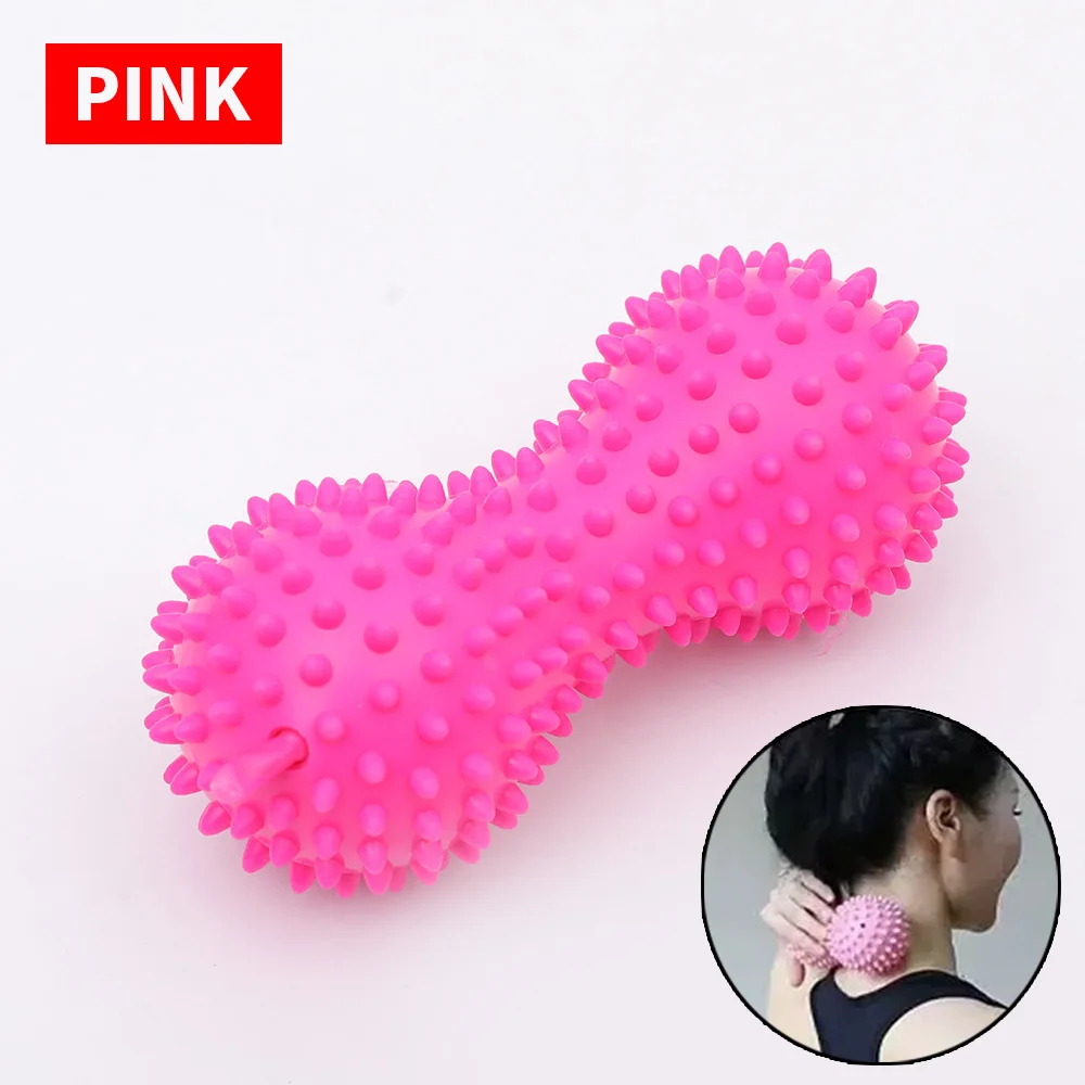 Foot massage roller Peanut double spike ball myofascial ball used for foot fasciitis fitness ball back foot arch massage ball