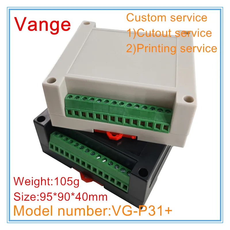 Vange PLC project box 95*90*40mm ABS plastic junction box diy terminal block case