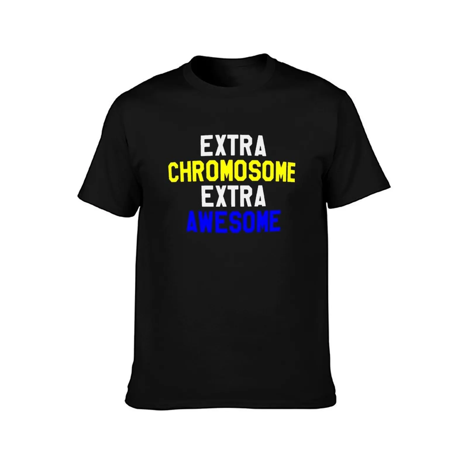 Extra Chromosome Extra Awesome - Down Syndrome Awareness T-Shirt, Summer Casual Cotton Tee, Oversized Streetwear Tops
