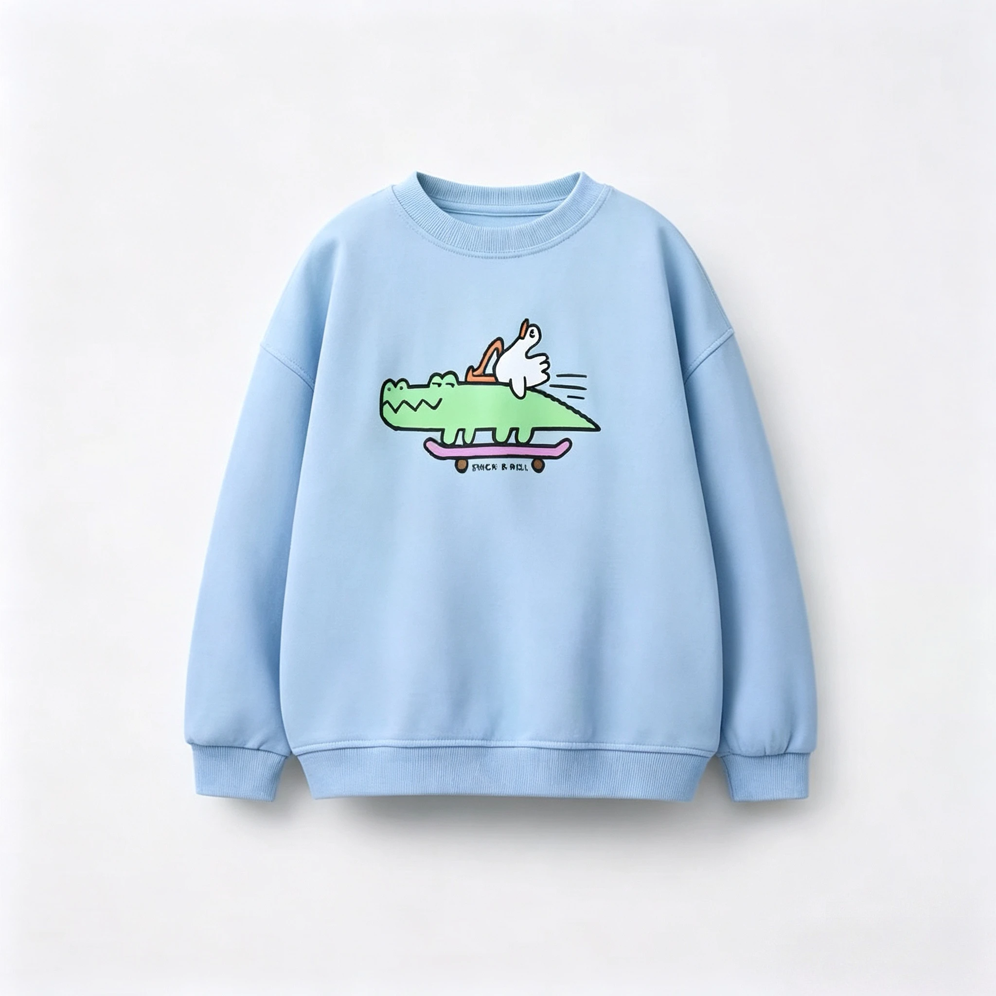 Cartoon Sweatshirts 1-6Years Old Kids Blue Crewneck Pullovers Printed Hoodie Outer Wear Boys Toddler New Design Spring Wear