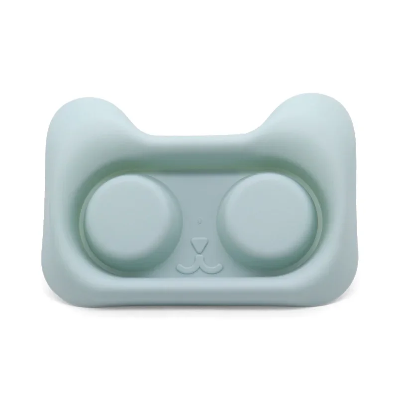 Pet Double Bowl Plastic Kitten Dog Food Drinking Tray Feeder Cat Feeding Pet Supplies Accessories Dog Accessories Pet Bowl