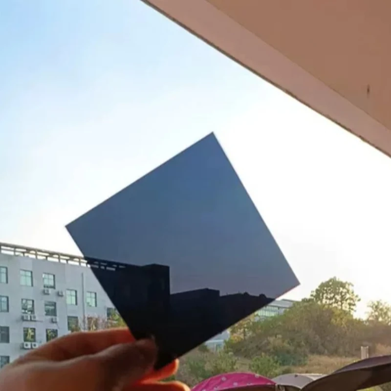Semi Transparent Black Acrylic Square Plate 100-400mm DIY Material for Decor Shooting Protective Cover Display Case