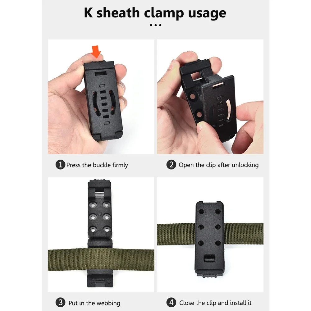 1-3 Stück Tek Lok Outdoor EDC Werkzeuge Camping Reise Gürtelschlaufen Gürtelschnallen Clip für Messer Kydex Scheide/Holster Campingausrüstung – Detail 12