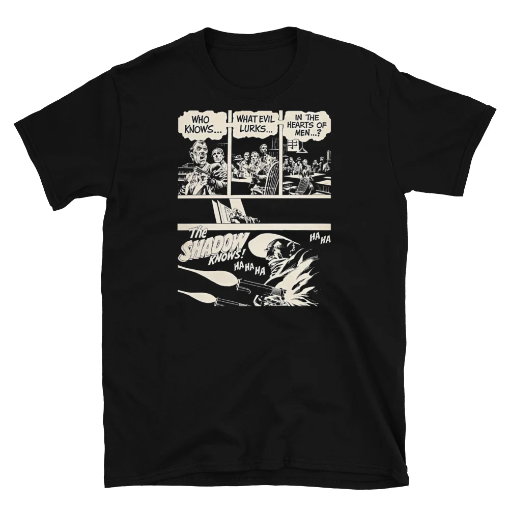 THE SHADOW, COMIC STRIP, WHAT EVIL LURKS.. T-SHIRT