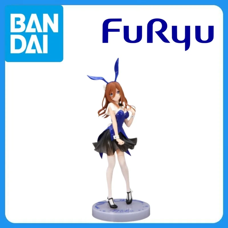 In Stock Genuine FuRyu Eiga Gotoubun No Hanayome Nakano Miku Trio-Try-iT Figure Color Bunny Ver Anime Cartoon Model Toys