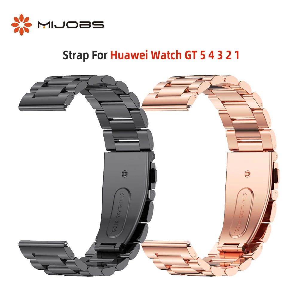 Universal Watchband For Huawei Watch GT 6 5 4 3 2 1 for Samsung Watch Amazfit Watch 22mm 20mm 18mm Metal Strap Stainless Steel