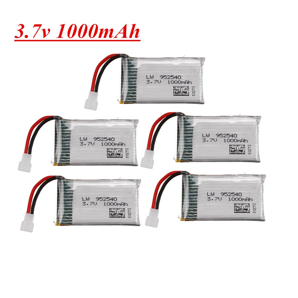 1000mAh 3.7v lipo Battery 952540 For Syma X5 X5C X5SC X5SW TK M68 MJX X705C SG600 Rc Quadcopter Drone Spare Parts