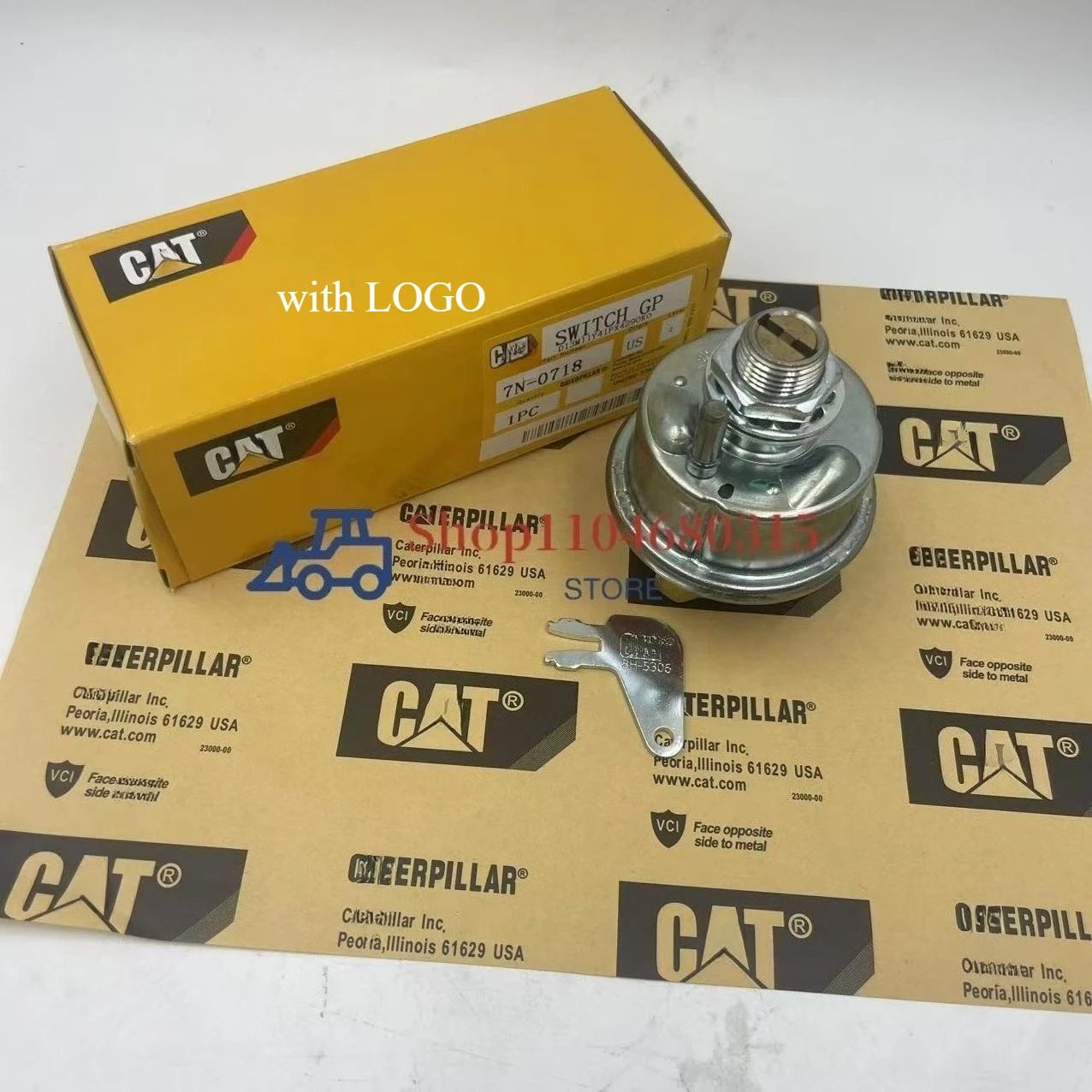

7N-0718 7H-7290 Master Switch C-at-erpillar 20, 120G, 12E, 12F, 12G, 130G, 140, 140G, 14E, 14G, 16, 16G, 215, 225 Disconnect