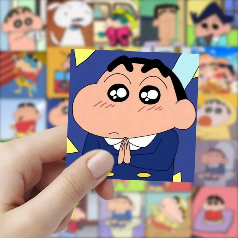 59 шт. Симпатичные стикеры Crayon Shin-chan с героями мультфильмов Shinnosuke norella, декоративные водонепроницаемые Стикеры для холодильника