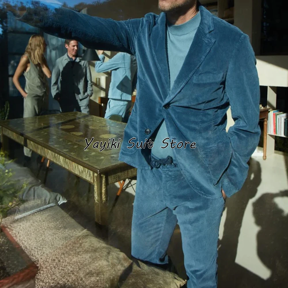 

Full Man Suit Men's Men's Corduroy Two Piece Suit Men’s Clothes for Man Suits Luxury Mens Luxury Clothing Costumes Costume Male