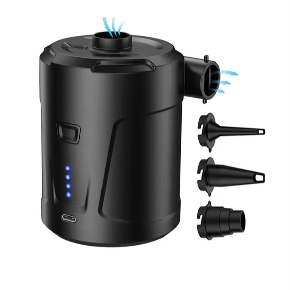 Portable Quick‑Fill Air Pump 5200mAh Rechargeable Inflator Deflator for Air Mattress Bed Boats Swimming Ring Camping Outdoor Use