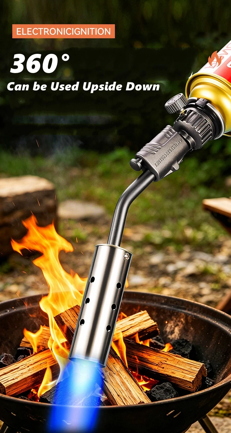 Tragbarer Gold-Kupfer-Gasschweißbrenner mit Hochtemperaturflamme für BBQ, Kochen und Löten – Detail 4
