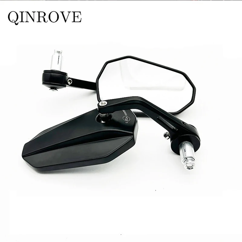 Motorcycle Aluminum Alloy Rear Mirror 7/8'' 22mm Handlebar End Mirror Universal For Honda CBR Suzuki Vstrom  VOGE 500AC 300DS