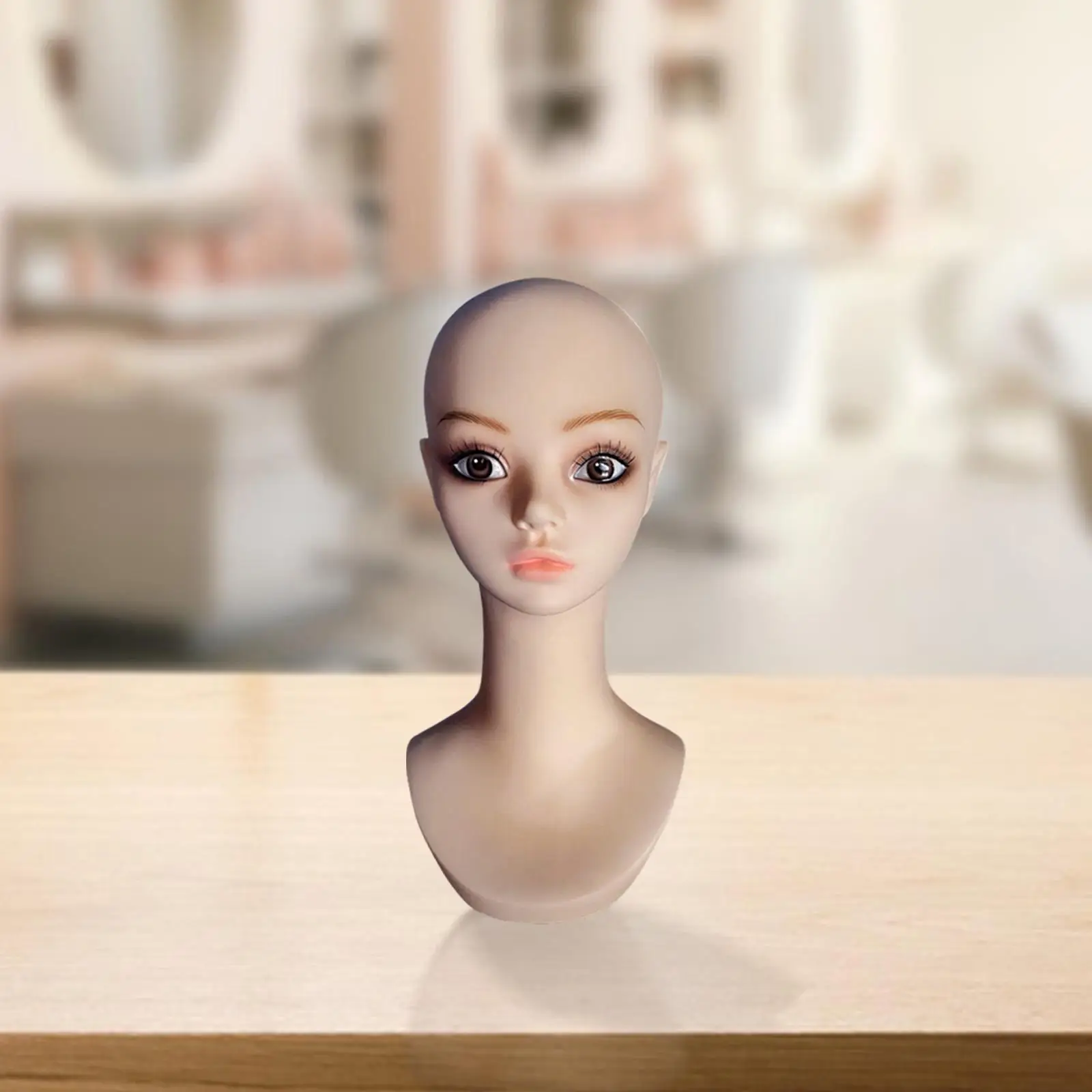 

Female Mannequin Head Wig Display Stand for Headphone Scarf Sunglasses