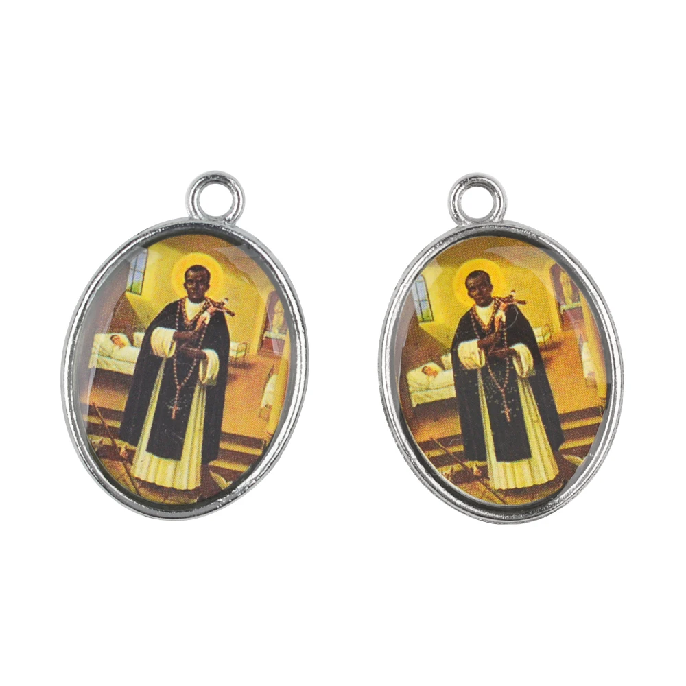 قلادة سان مارتن دي بوريس بيرو ليما باترون سانت العدالة الاجتماعية الوئام العنقي سانت ريتا من الصلاة المستحيلة لنا