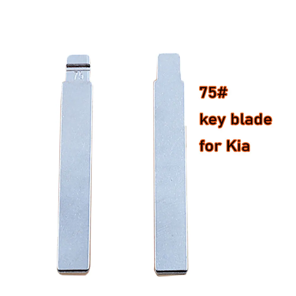 10pcs 75# KD Key Blade VVDI Xhorse Flip Remote Blade Locksmith Tool for Kia New Sorento Geely Panda Remote Key Blade