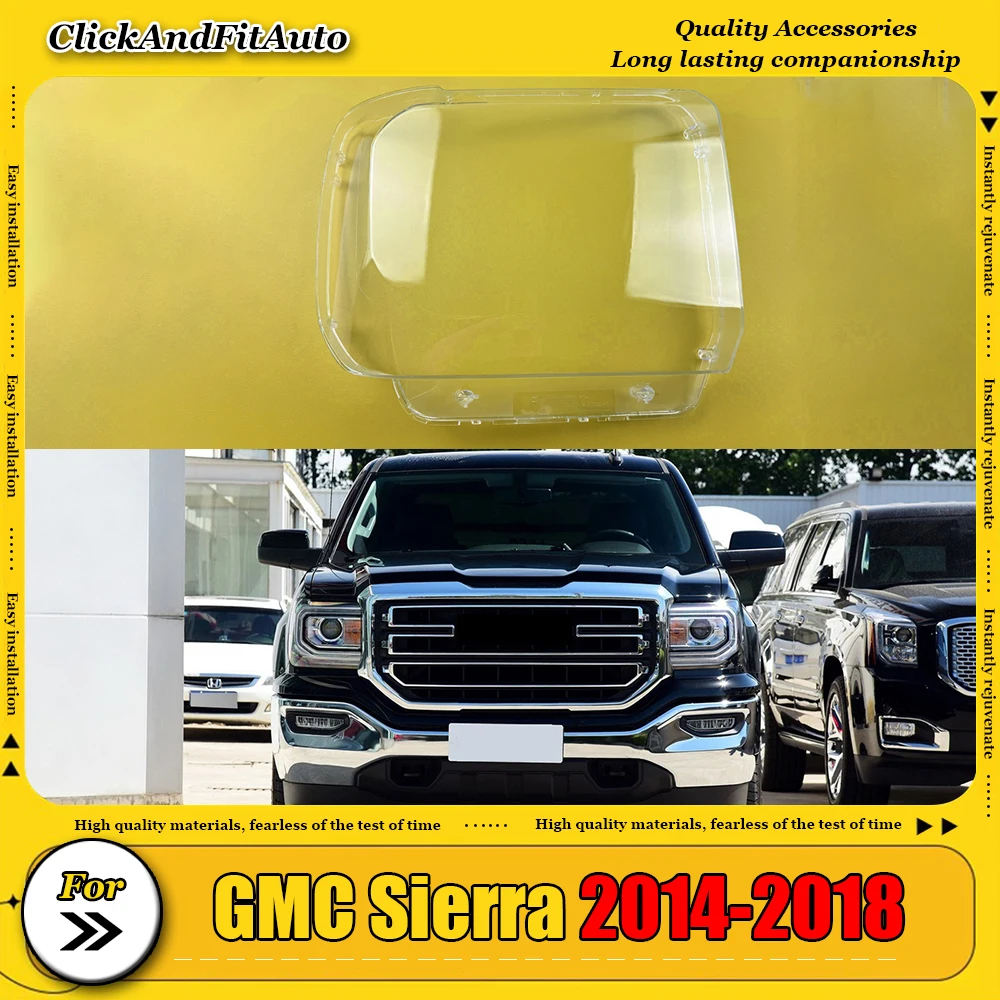 

Для GMC Sierra 2014-2018 прозрачный абажур, крышка фары, корпус фары из плексигласа, замена оригинального абажура