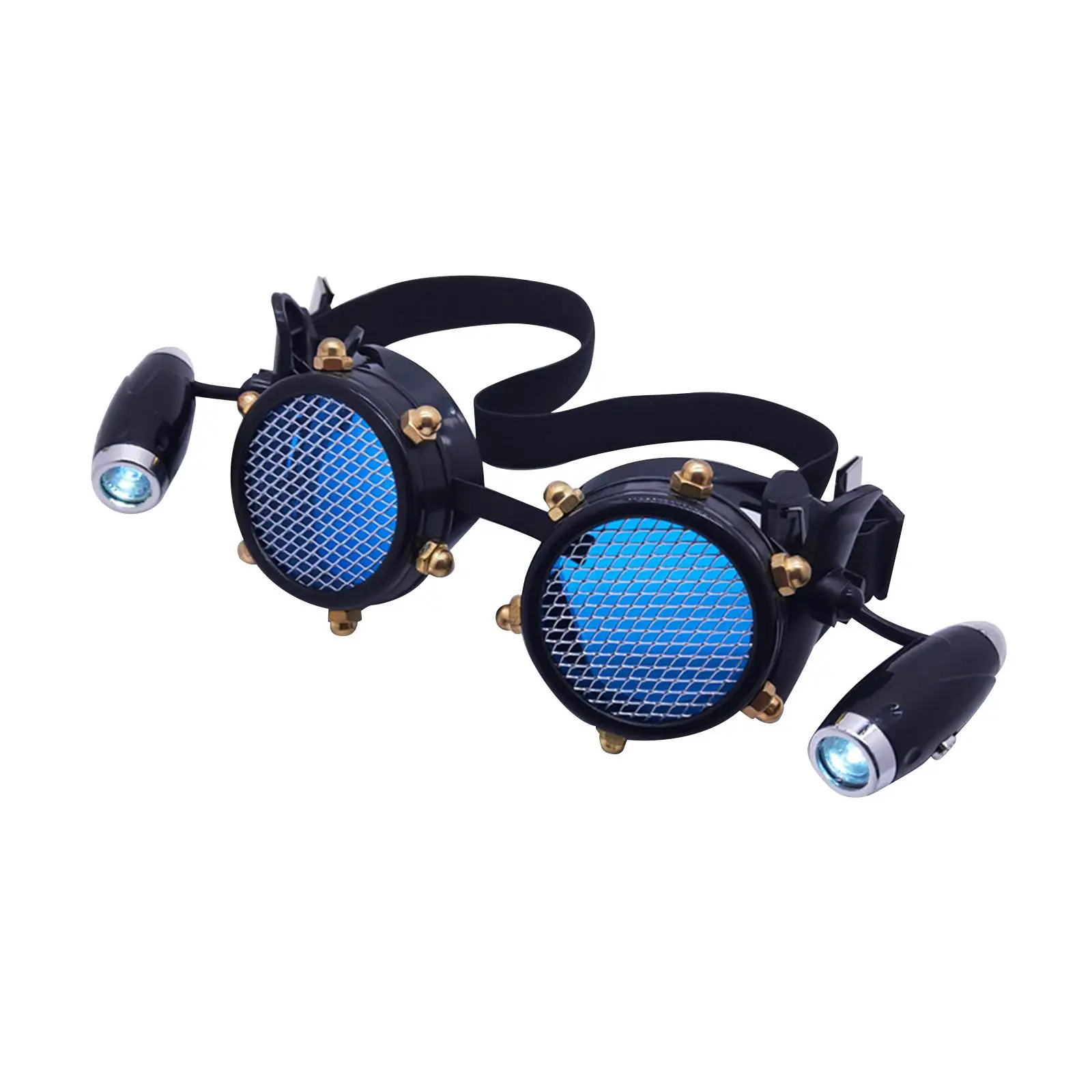 Fancy Steampunk Style Glasses Party Costume Retro Style Breathable Photo Props