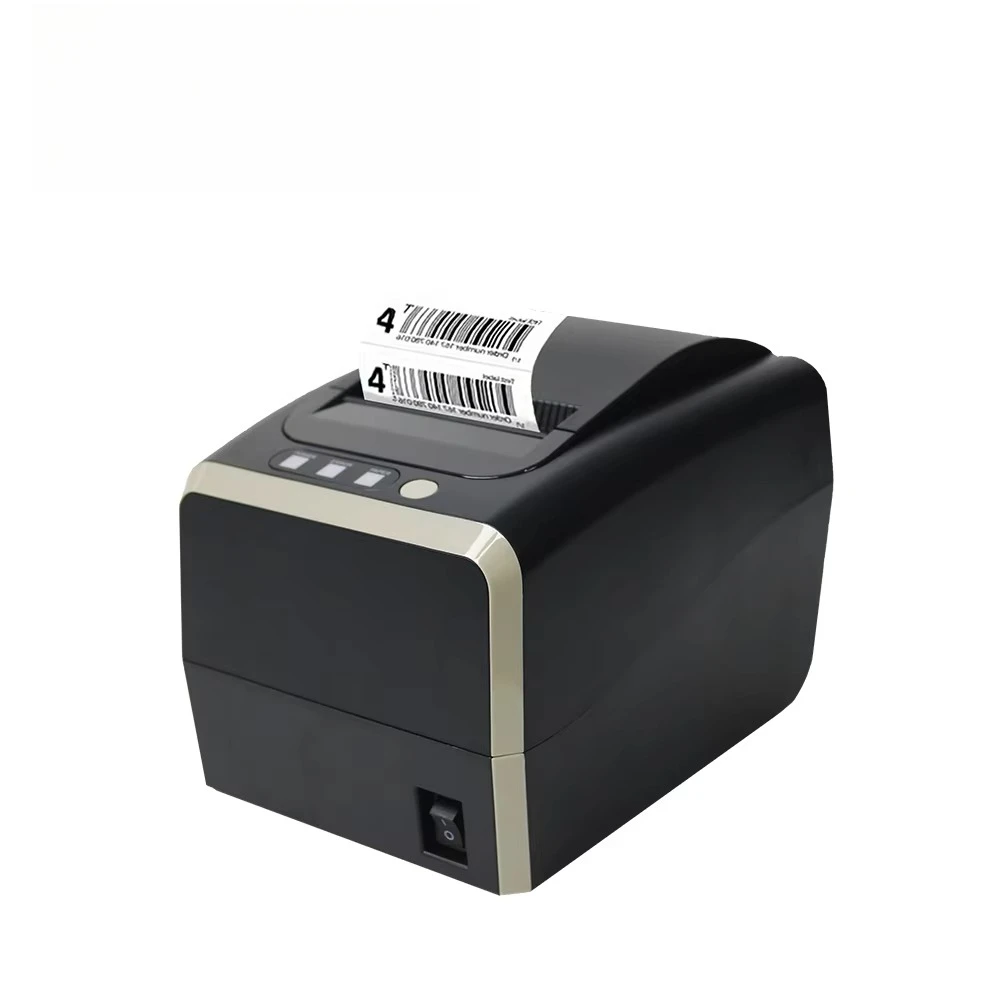 80mm Direct Thermal Linerless Label Printer 203DPI with USB+LAN+WiFi Interfaces