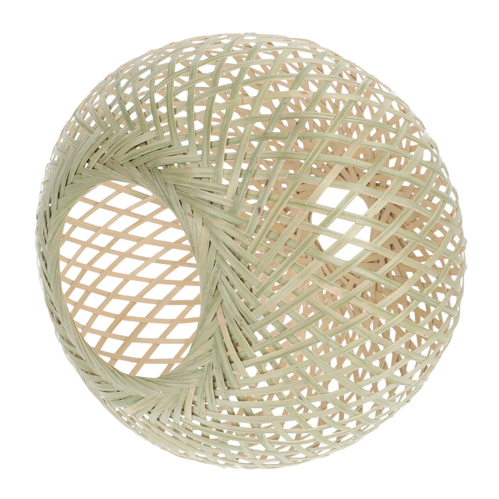 

1Pcs Bamboo Woven Lampshade Simple Style Chinese Style Lamp Cover Warm Light Lampshade Lamp Shade Accessory