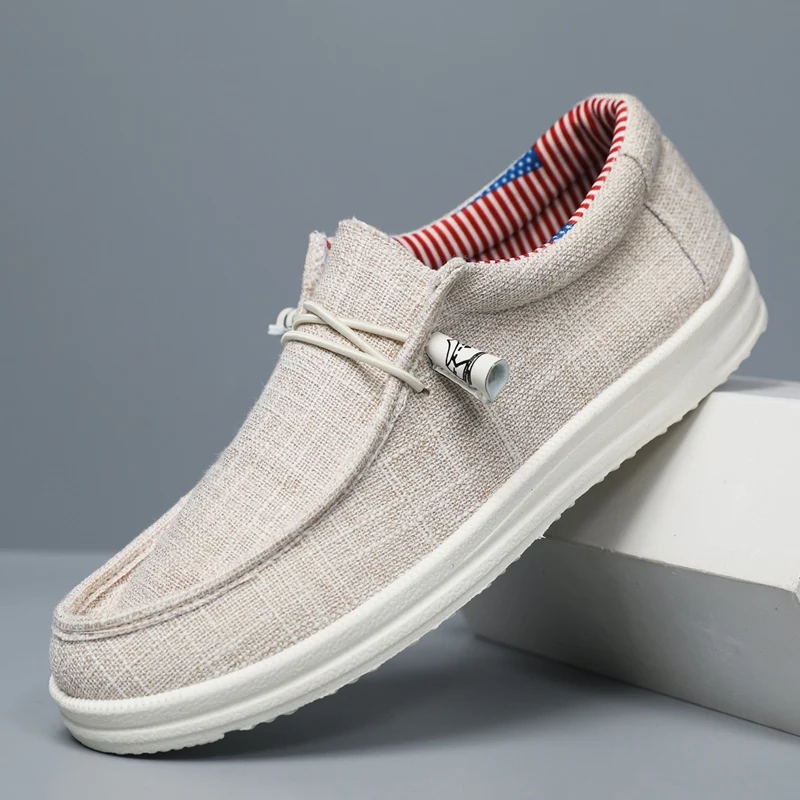 Men's loafers - A comfortable, stylish and breathable fabric shoe style, suitable for both business and casual occasions, and an
