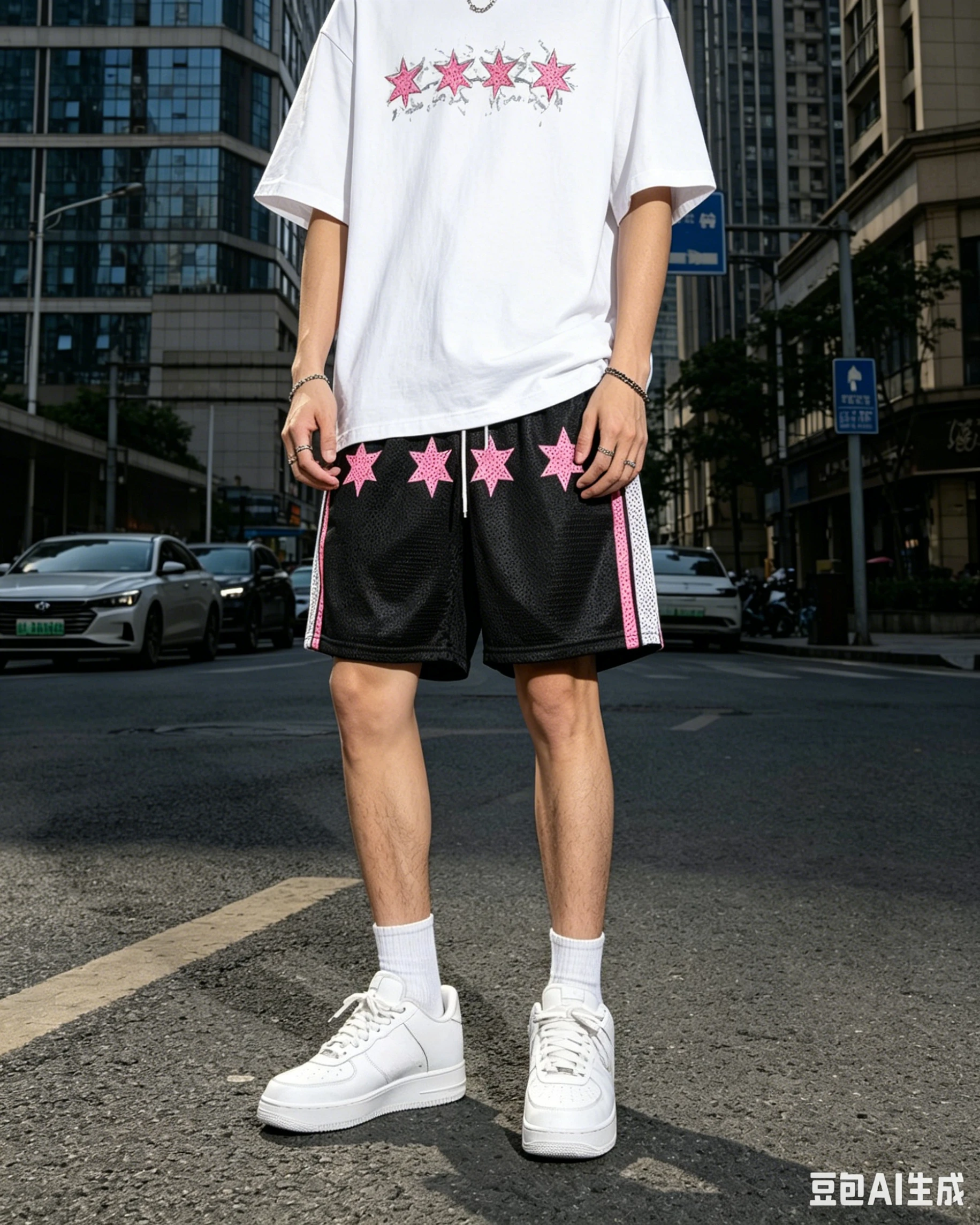 

Fashion Comfortable Shorts Men's Running Sport Gym Fitness Breathable Training Male Quick Dry Beach Pants Street Hip Hop Sports