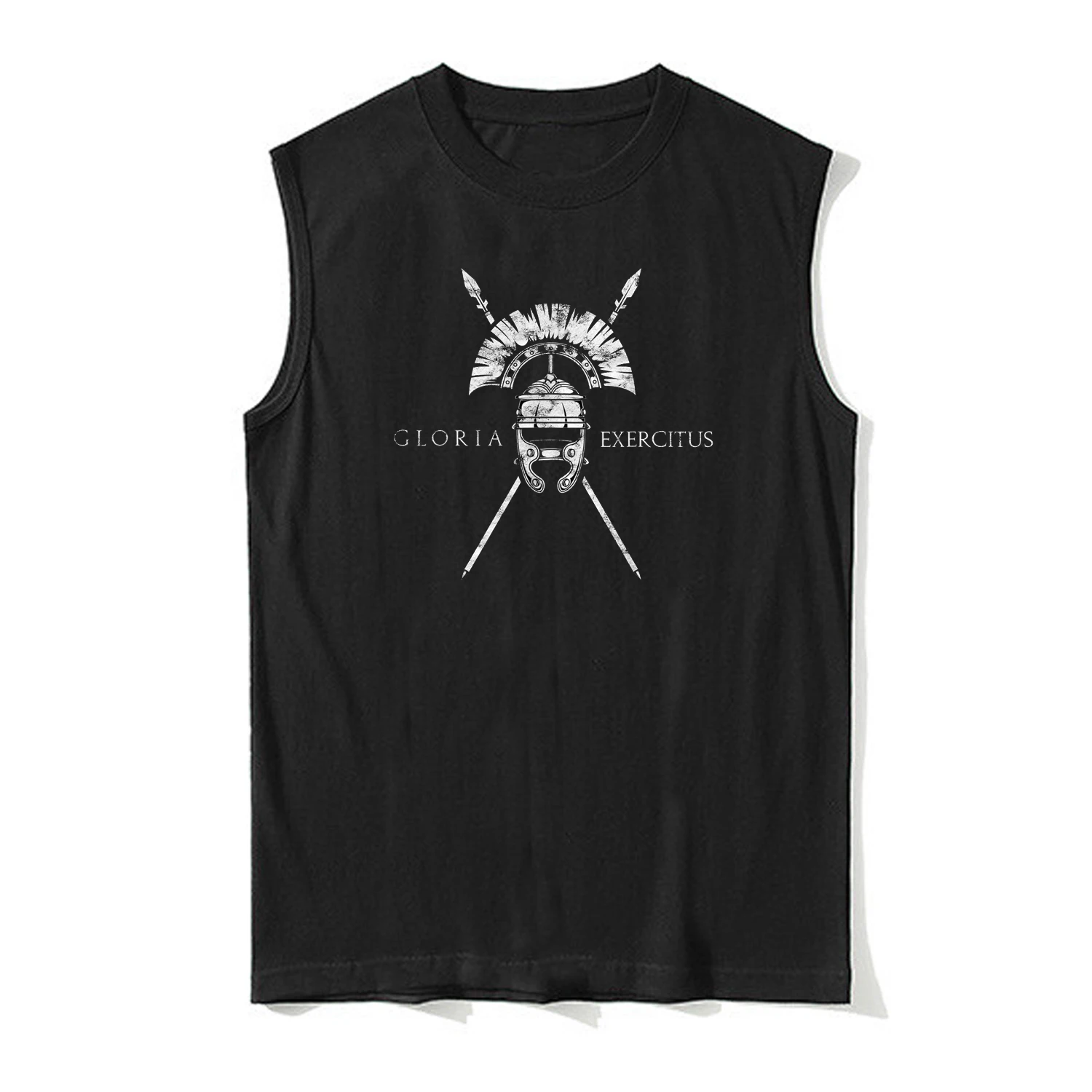 Roman Centurion Gloria Exercitus Tank Top 100% Cotton O-Neck Summer Casual Mens Vest Sleeveless T-shirt Fashion Streetwear