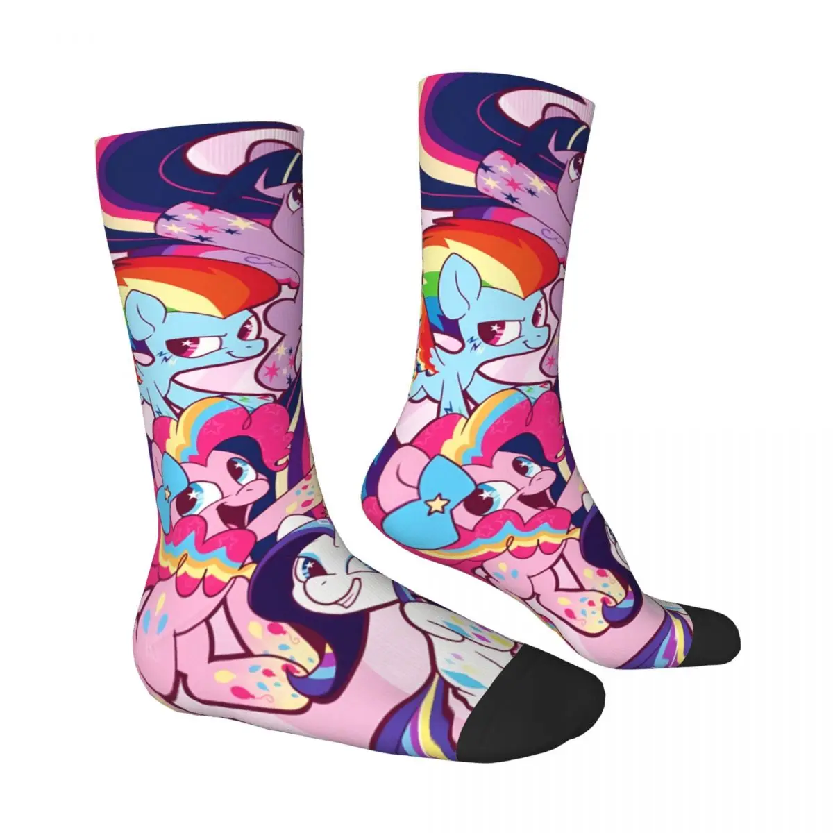 Cartoon Horses Kawaii Socks Gym Cartoon Pattern Socks