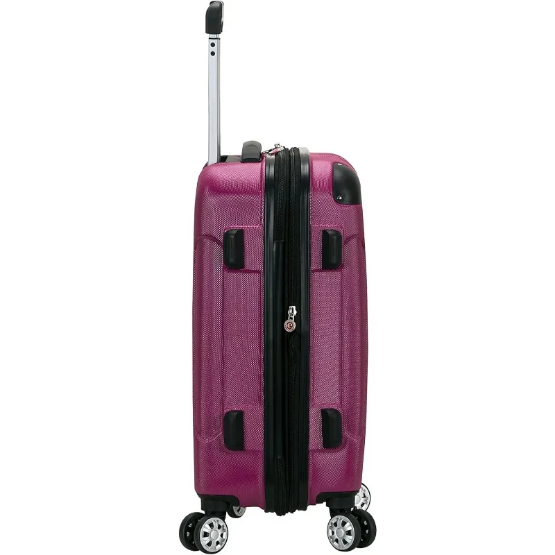 London Hardside Expandable Luggage with Spinner Wheels, Pink, Carry-On 20-Inch