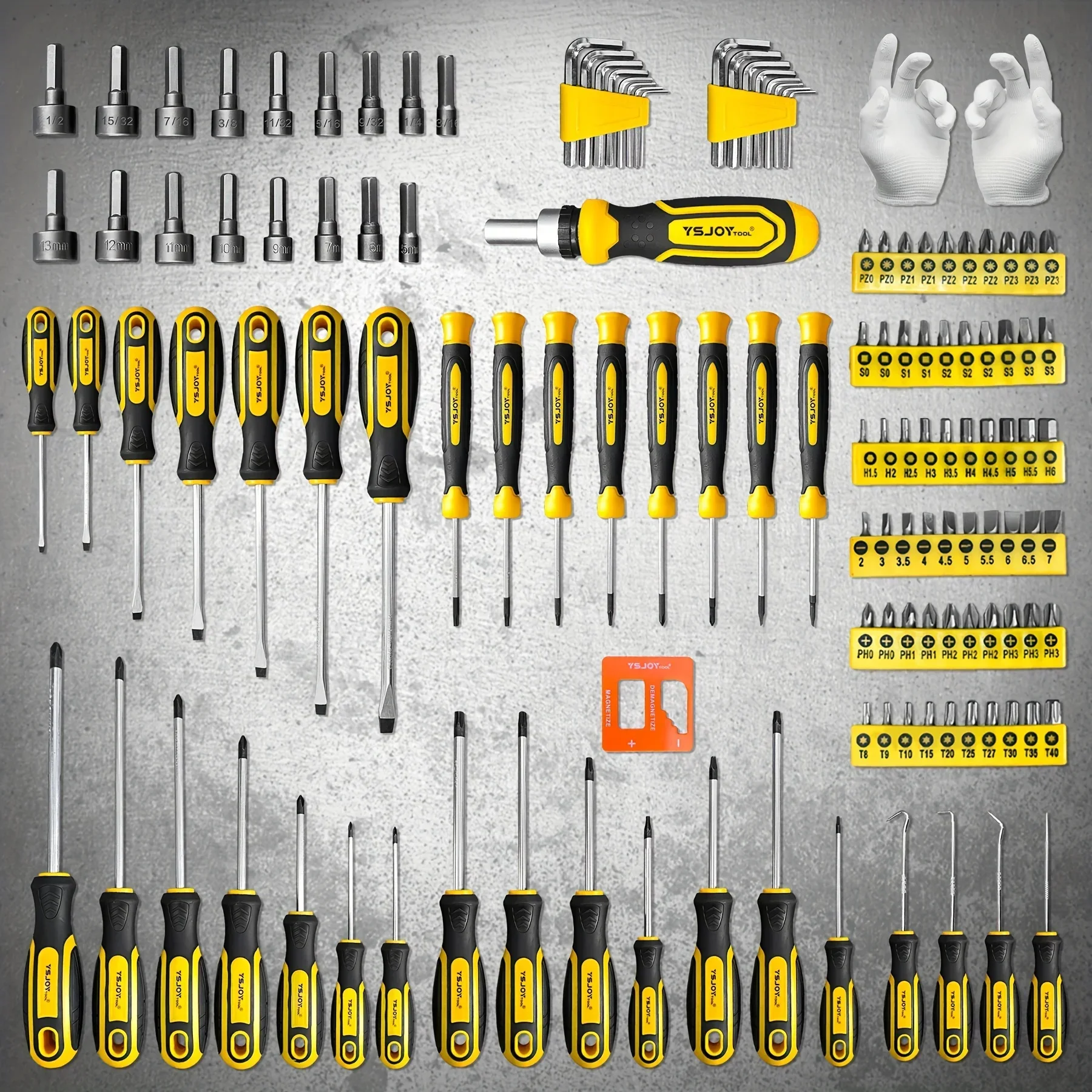 ValueMax 131PCS Magnetic Screwdriver Bits Set PH2 Precision Phillips Slotted Screw Bit Multifunctional Home Repair Tool CRV Scre