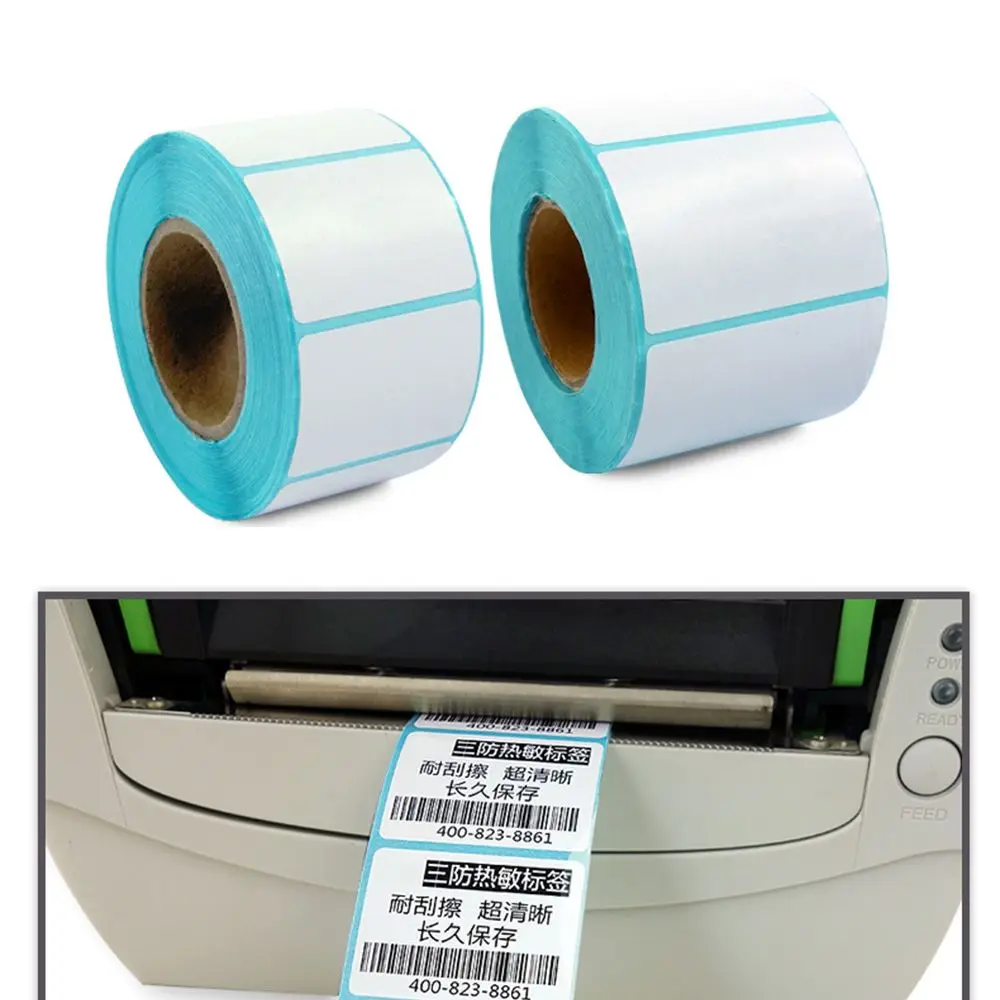 700pcs/Roll Cards Supermarket Price Blank Tag Adhesive Paper Thermal Sticker Waterproof Package Label