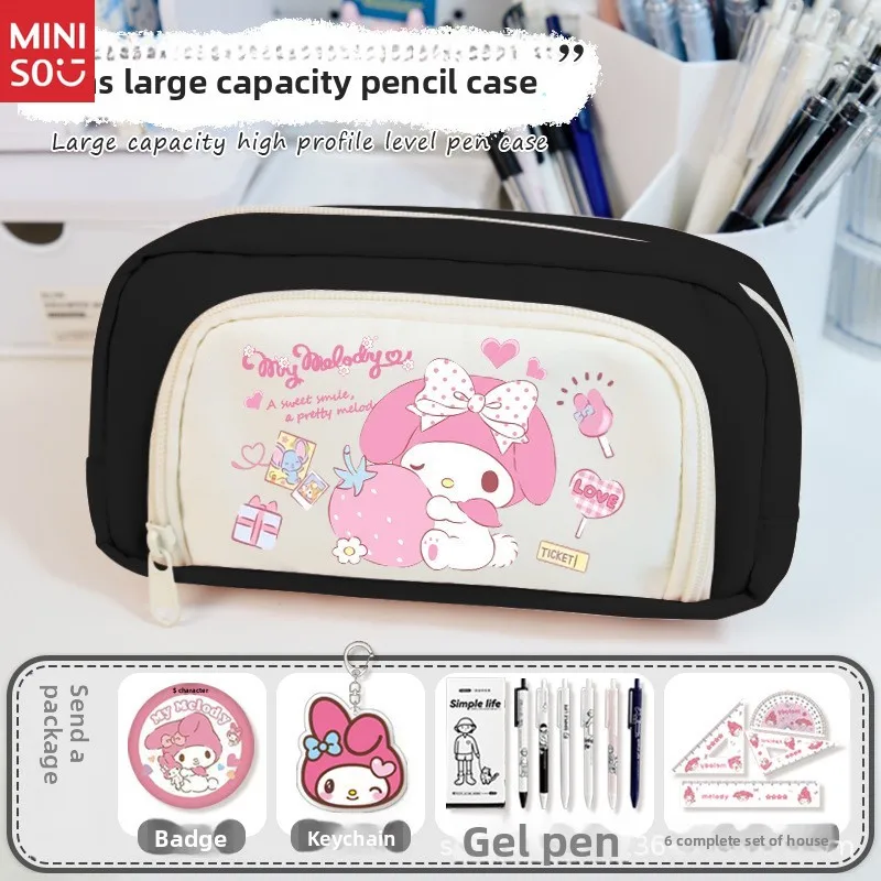 Miniso My Melody Pencil Case for Girls, Large Cute Sanrio School Supplies, Middle & Primary Student