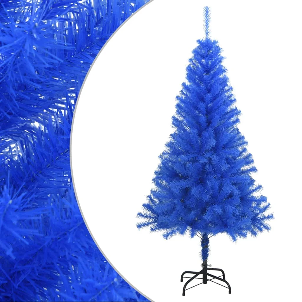 Künstlicher Weihnachtsbaum mit St?nder Blau 150 cm PVC